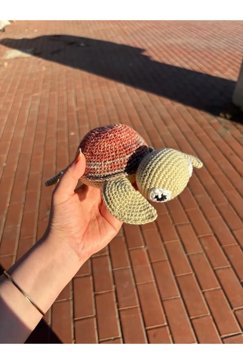 Amigurumi Kaplumbağa Oyuncak — görsel 1