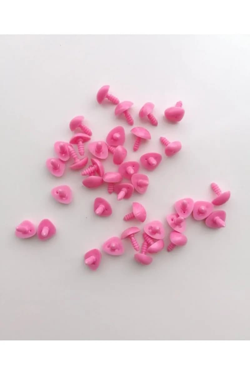 Amigurumi Vidalı Burun PEMBE 15 Mm (20 Adet)