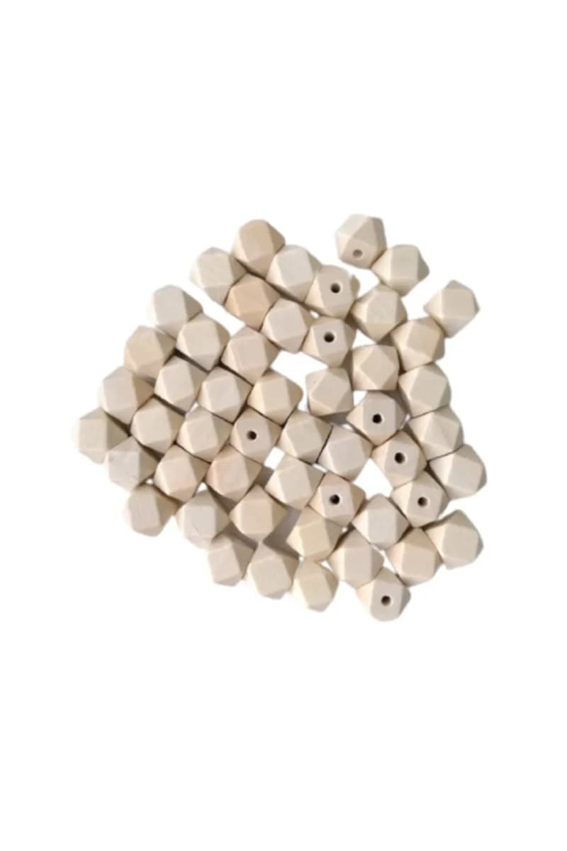 Sekizgen Boncuk (14mm) 50 Adet — görsel 1