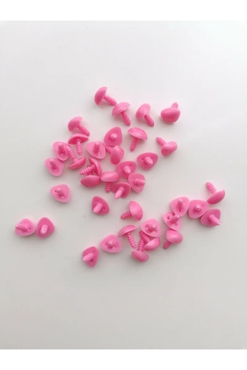 Amigurumi Vidalı Burun Pembe 15 Mm (100 Adet) — görsel 1
