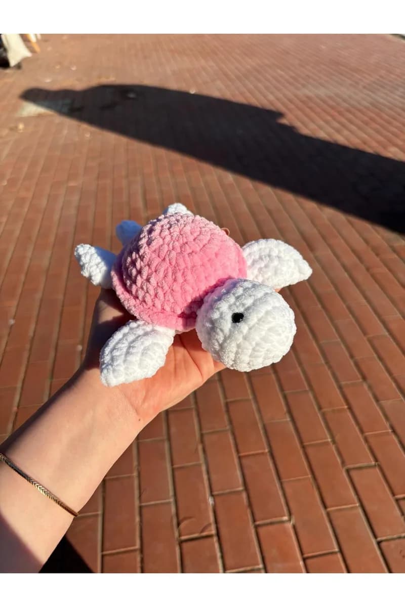 Amigurumi Kadife Kaplumbağa Oyuncak — görsel 1