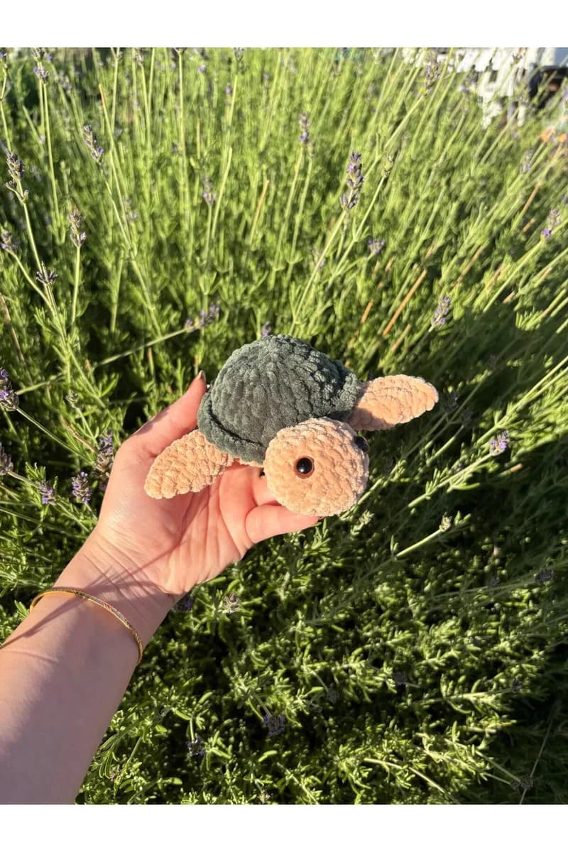 Amigurumi Kadife Kaplumbağa Oyuncak — görsel 2