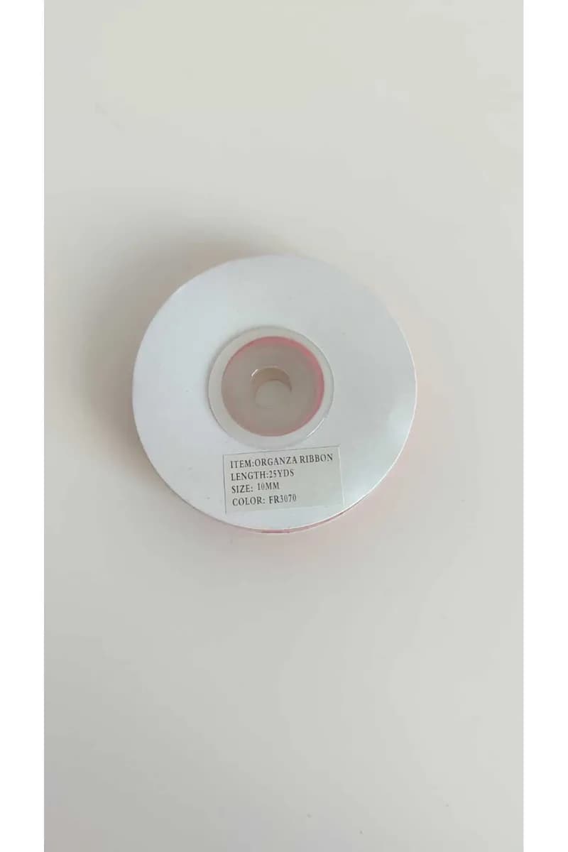 Organze Kurdale - Tül Kurdale (ORGANZE KURDELE) 1 Cm 22 Metre - Kırmızı — görsel 3