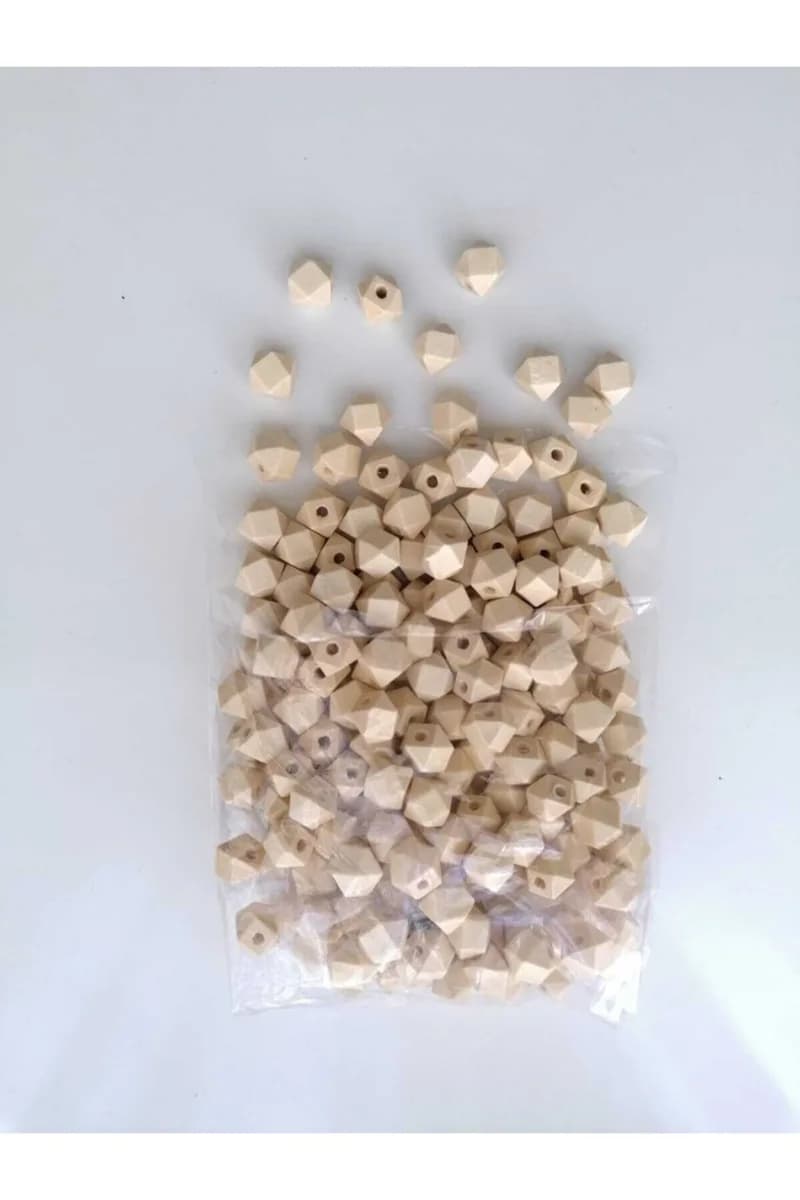 Sekizgen Boncuk (12mm) 10 Adet